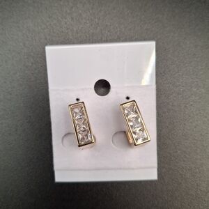 Elegant Gold and Silver Earrings